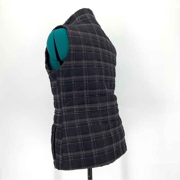 Geoffrey Beene Sport Black Plaid Lightweight Puffer Vest, Medium - Picture 7 of 16